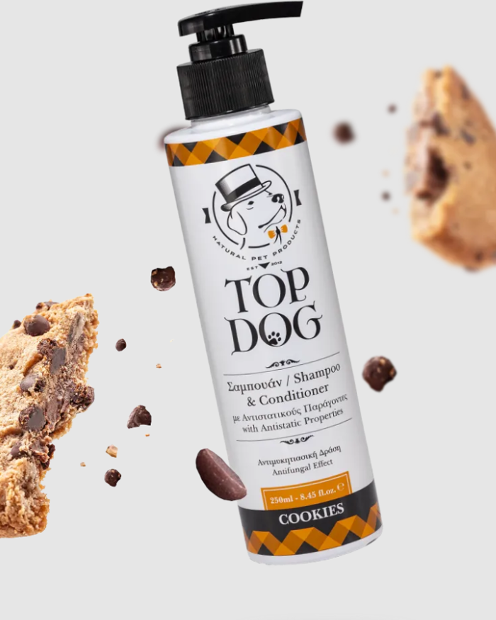 Top Dog Sampouan Skulou me Malaktiko kai Aroma Cookies 250ml